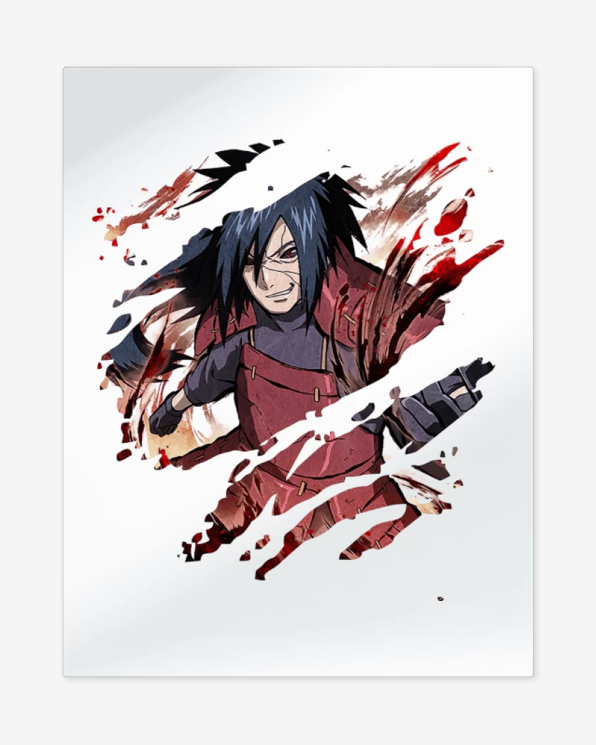 Print metalico Blanco de Madara Uchiha
