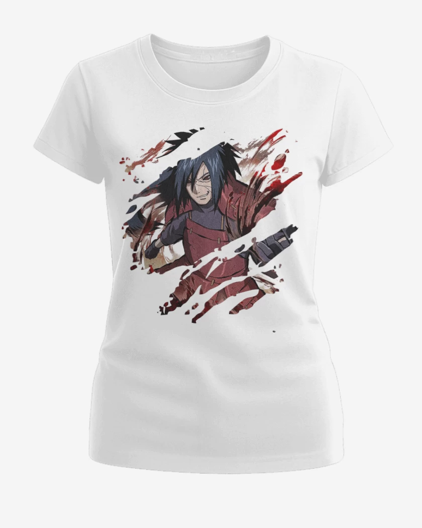 Polera de Mujer Blanco de Madara Uchiha