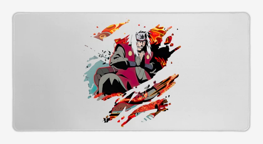 Mouse pad Gamer Blanco de Jiraiya