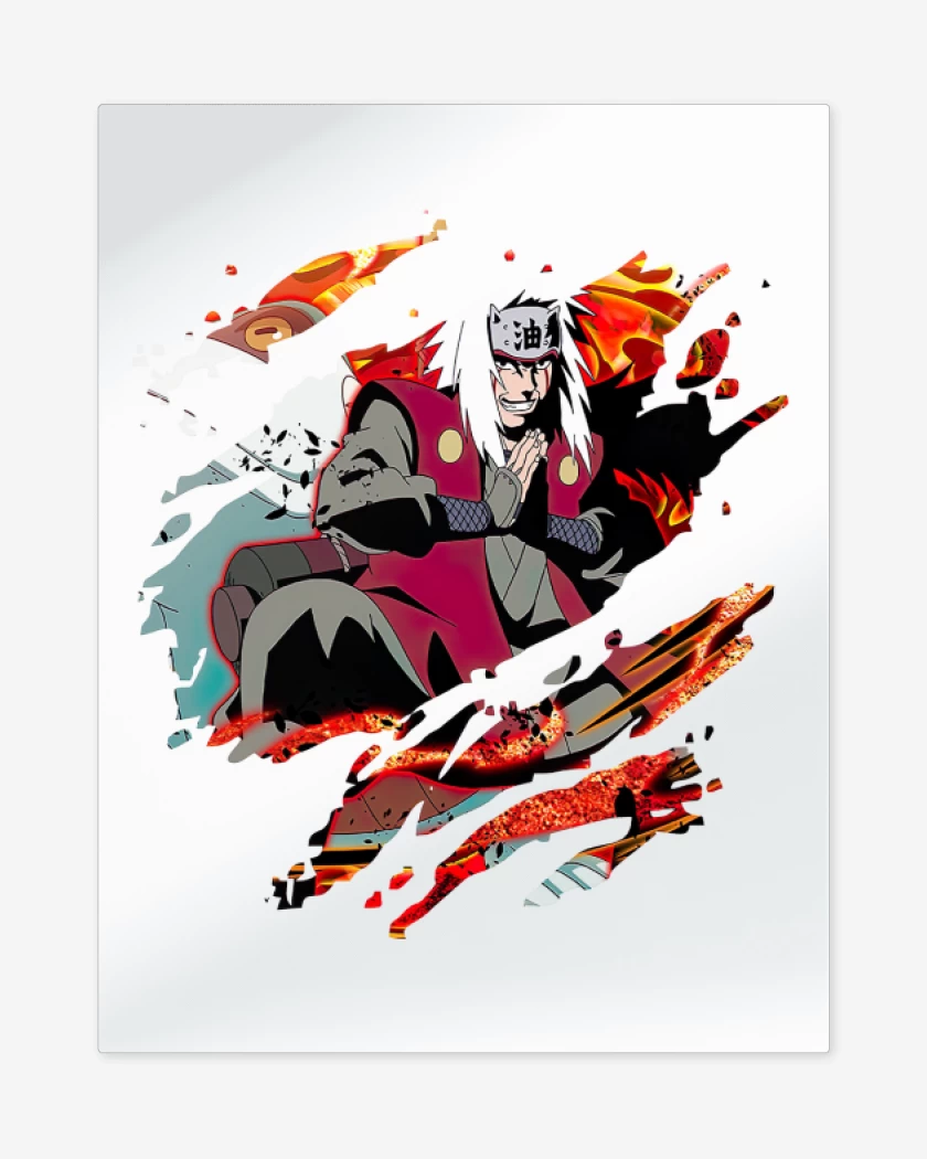 Print metalico Blanco de Jiraiya