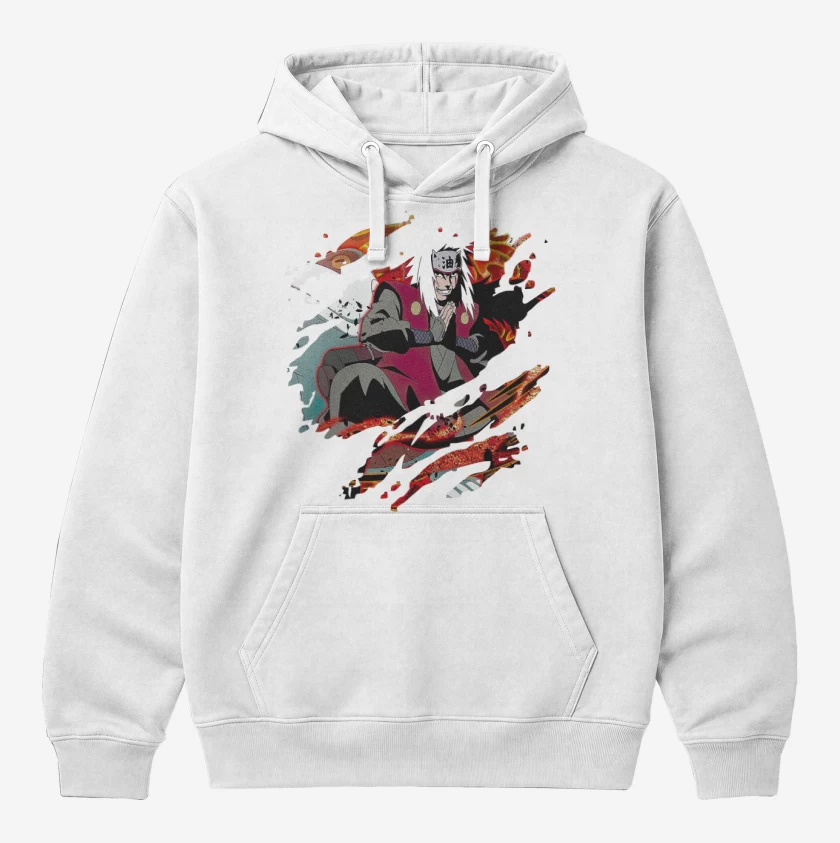 Polerón Canguro Blanco de Jiraiya