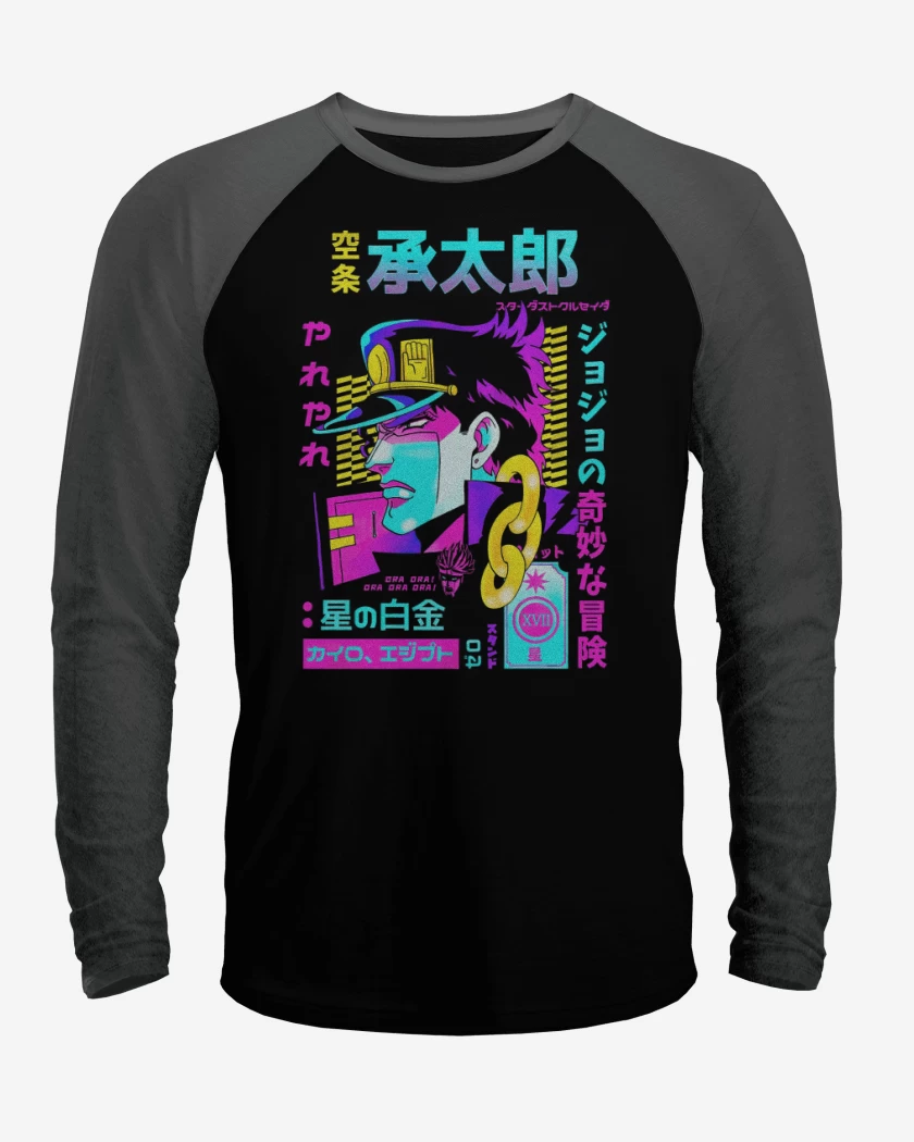 Polera Raglan Jotaro Stardust Crusaders