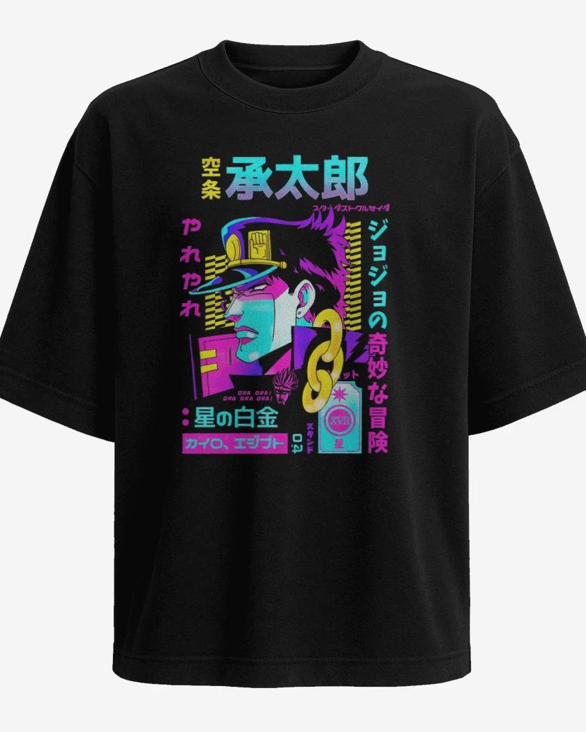 Polera Oversize Jotaro Stardust Crusaders