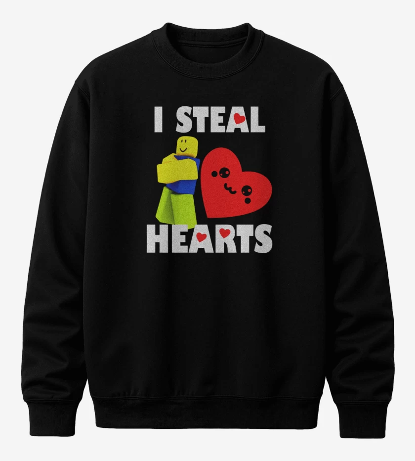 Poleron polo Negro de I steal hearts
