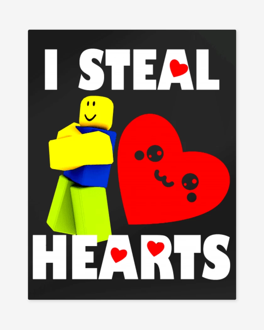 Print metalico Negro de I steal hearts