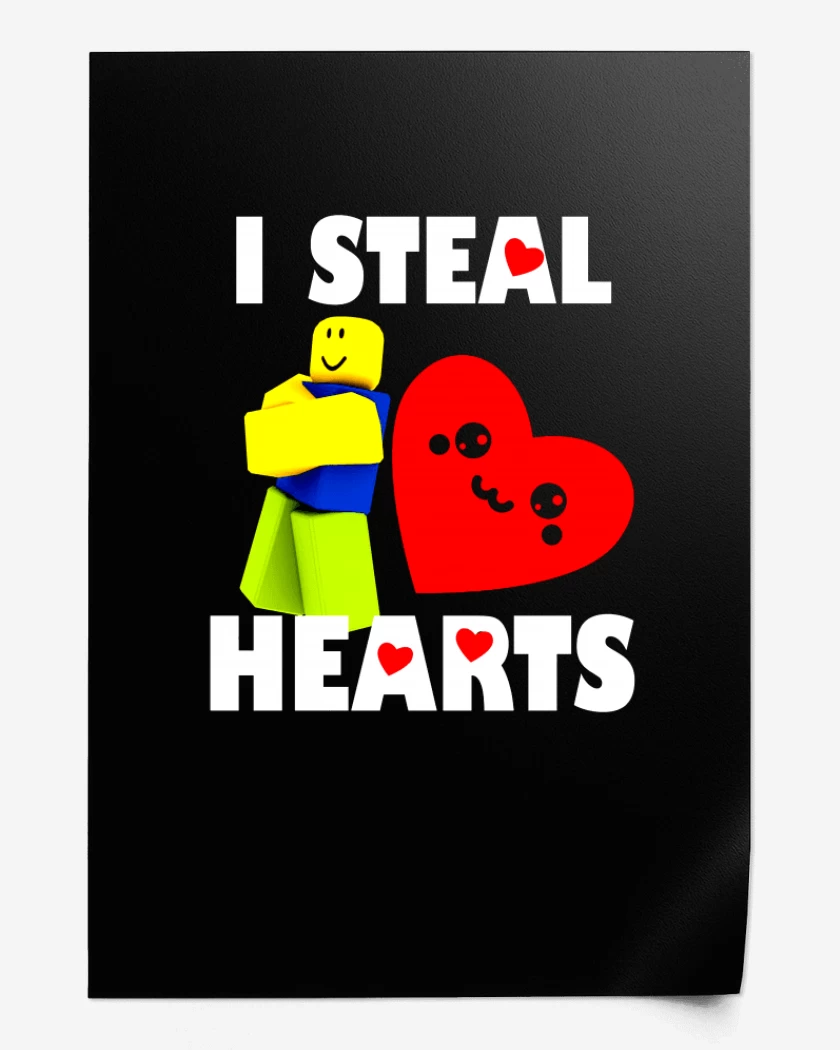 Print Negro de I steal hearts
