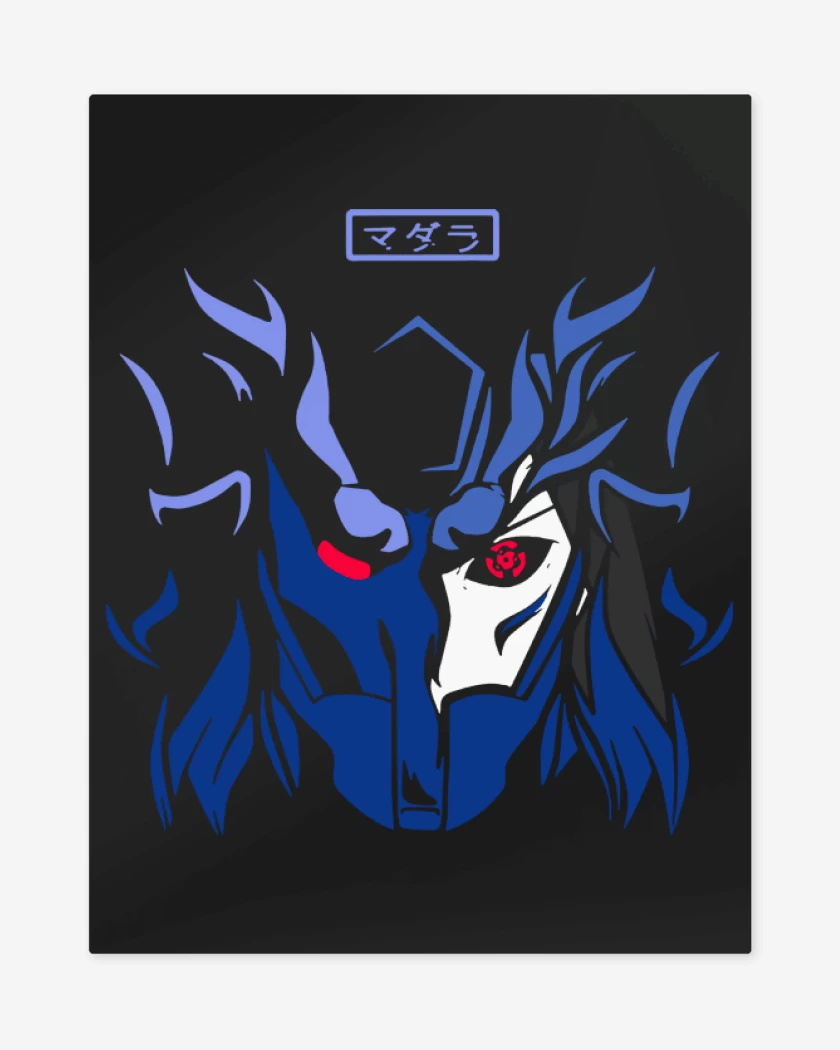 Print metalico Negro de Susanoo Madara Uchiha