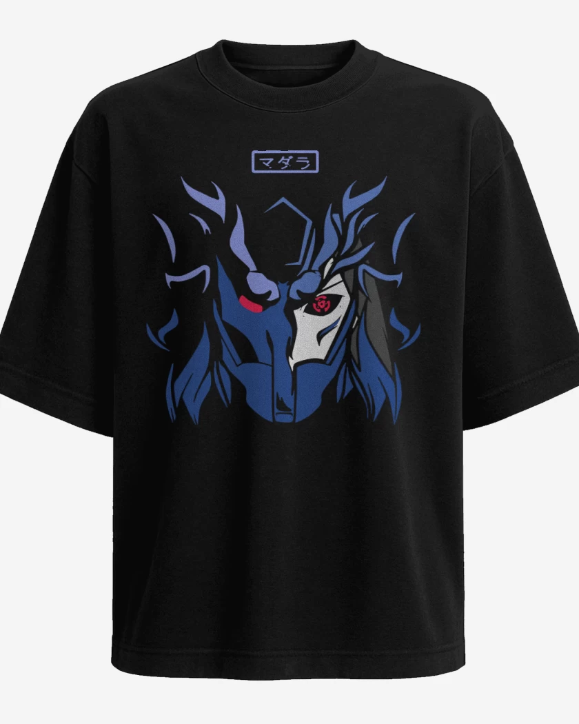 Polera Oversize Negro de Susanoo Madara Uchiha