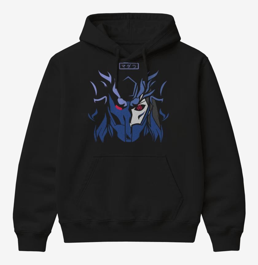 Poleron Canguro básico Negro de Susanoo Madara Uchiha