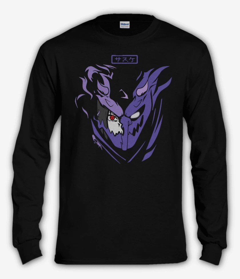 Polera manga larga Negro de Susanoo Sasuke