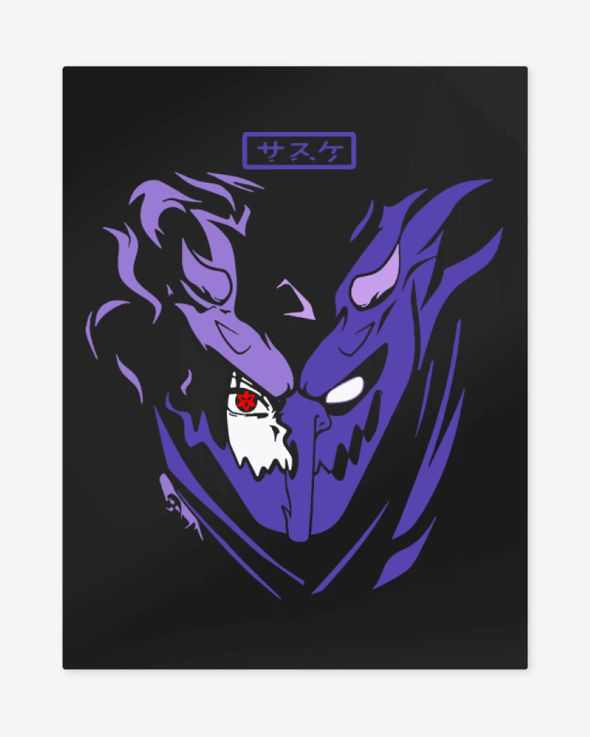 Print metalico Negro de Susanoo Sasuke