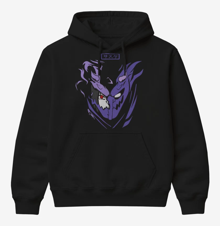 Poleron Canguro básico Negro de Susanoo Sasuke