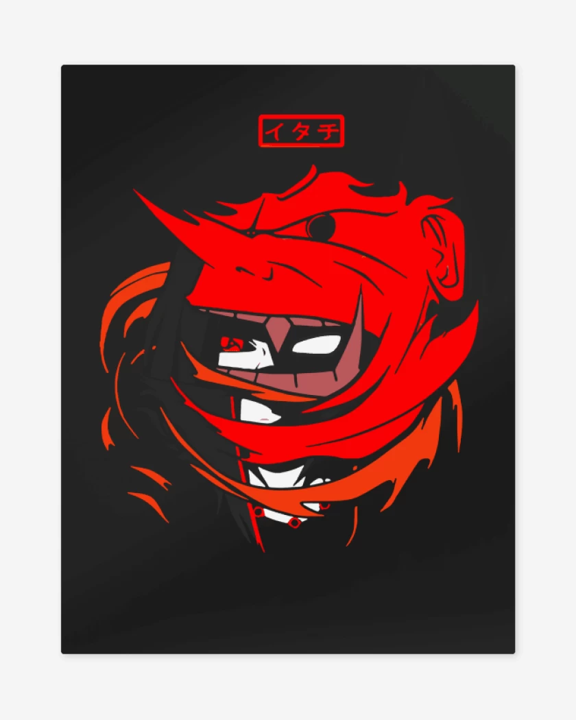 Print metalico Negro de Susanoo Itachi