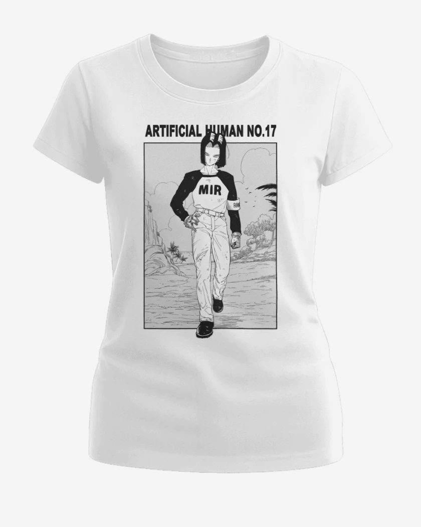 Polera de Mujer Blanco de Androide N°17