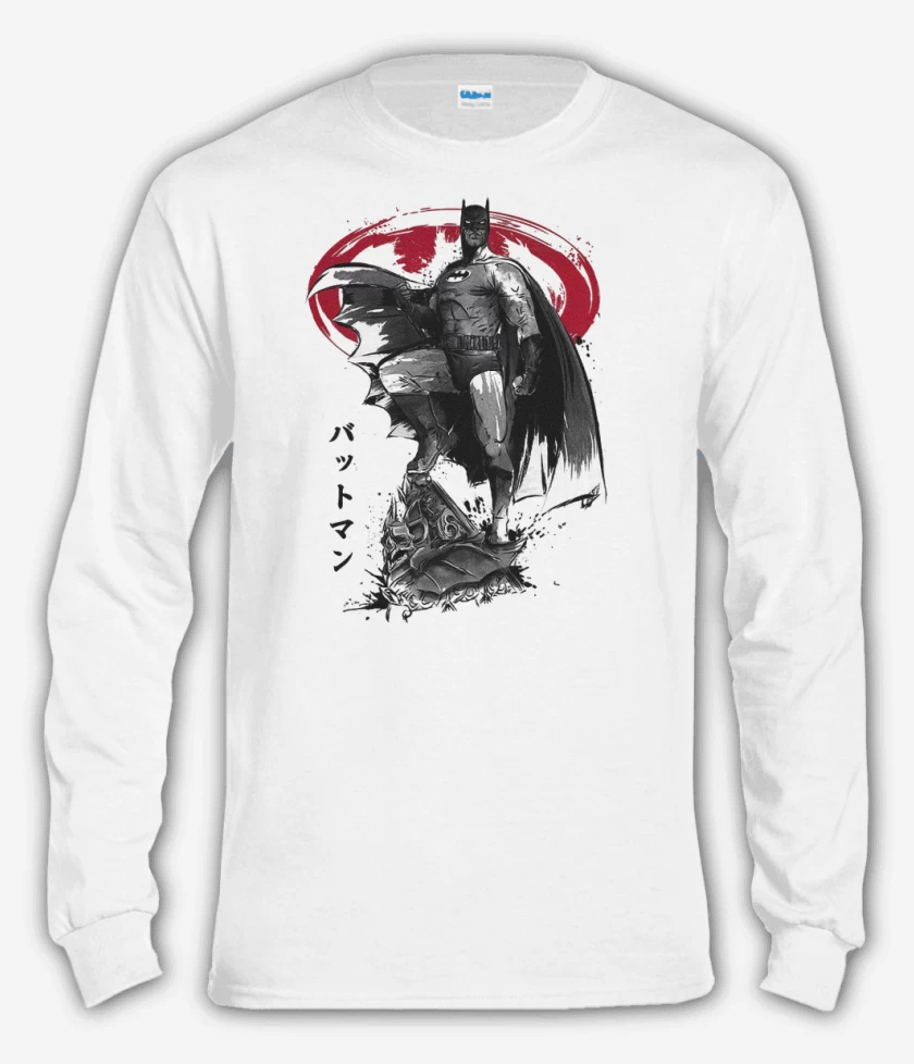 Polera manga larga Batman Murciélago 
