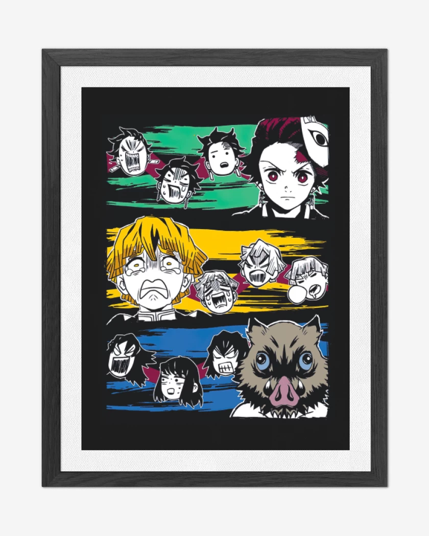 Cuadro decorativo Negro de Demon Slayer 4