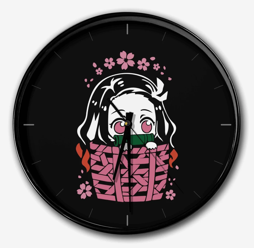 Reloj Negro de Nezuko de Bolsillo