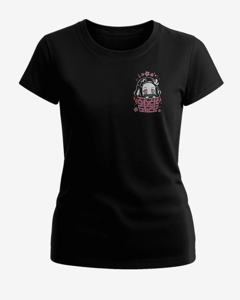 Polera de Mujer Nezuko de Bolsillo