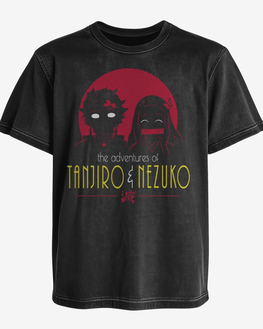 Polera desgastada Negro de DemonVision