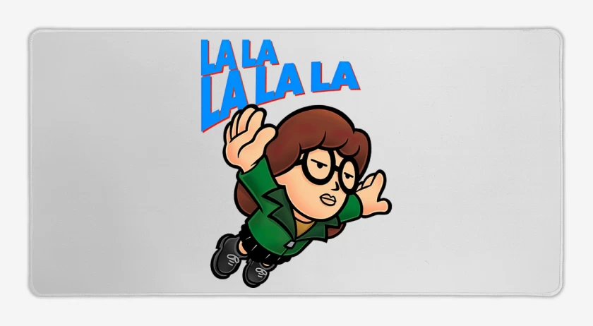 Mouse pad Gamer Blanco de Super Daria Bross