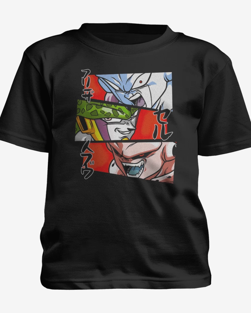 Polera de niño Dragon Ball Z Villanos