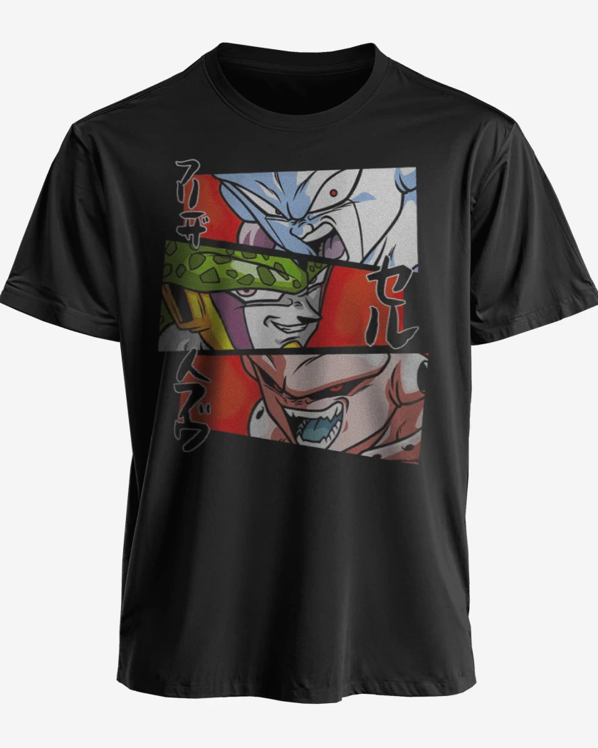 Polera Dragon Ball Z Villanos