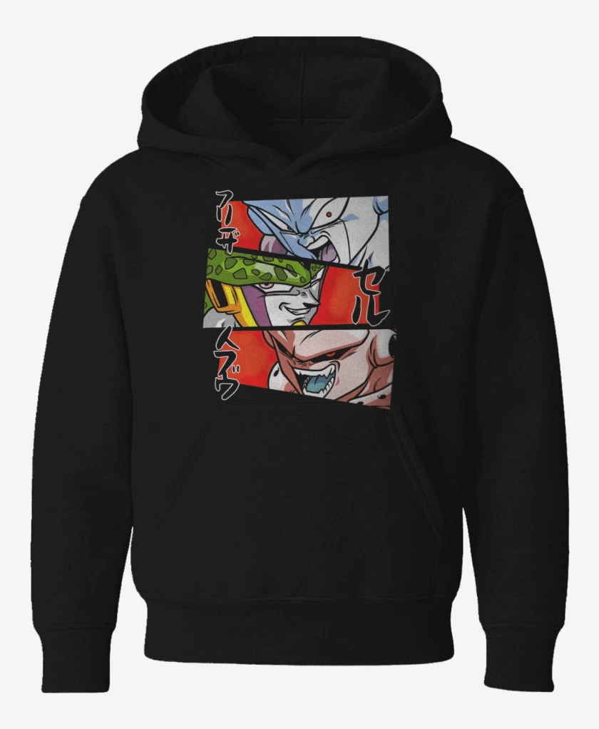 Poleron de niño Negro de Dragon Ball Z Villanos