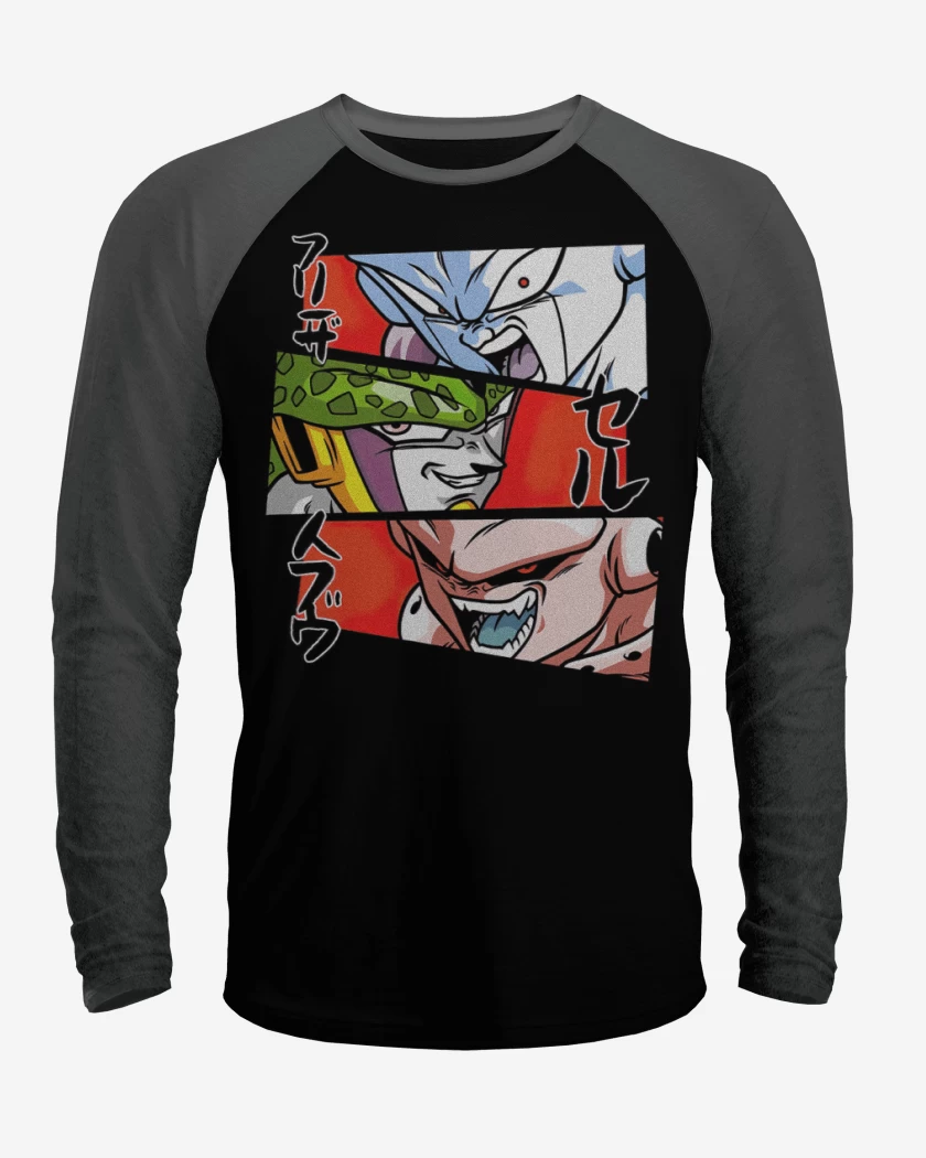 Polera Raglan Dragon Ball Z Villanos