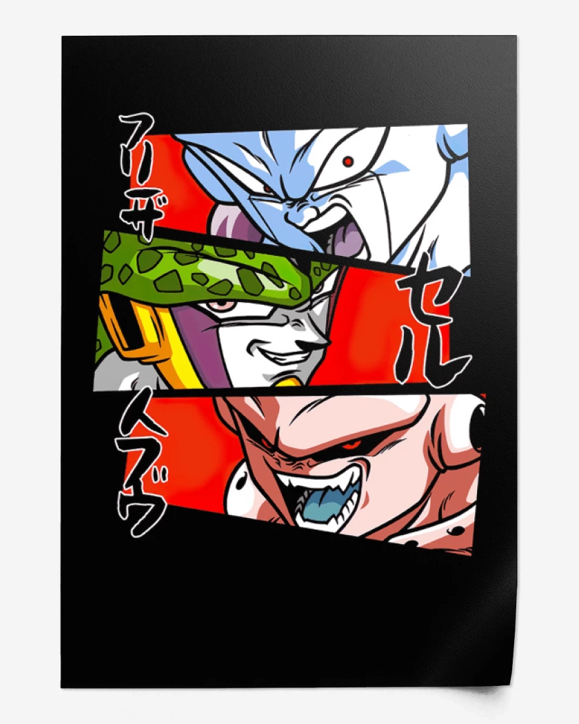 Print Dragon Ball Z Villanos