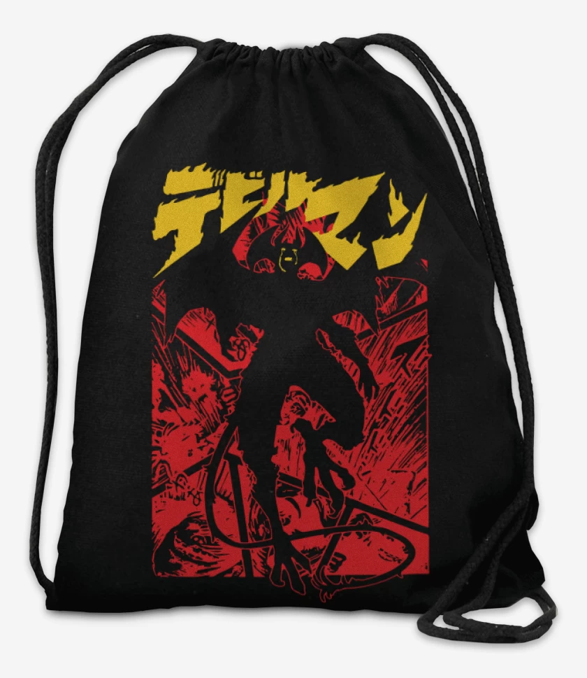 Mochila Negro de Devilman Crybaby