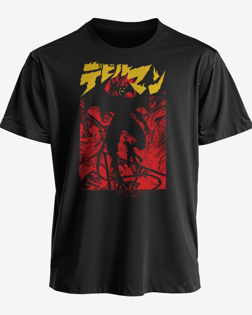 Polera premium Negro de Devilman Crybaby