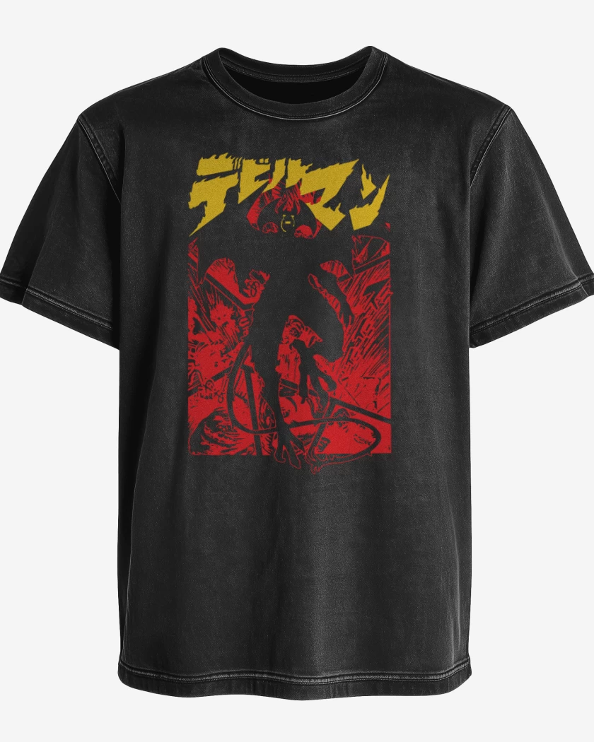 Polera desgastada Devilman Crybaby