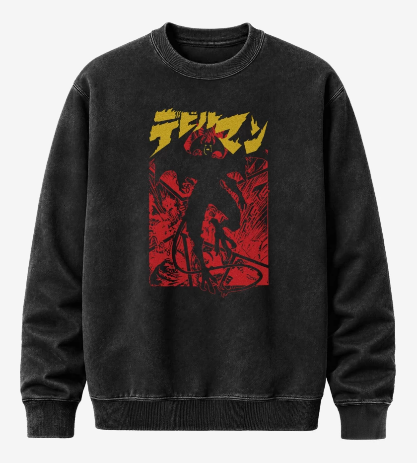 Poleron Polo Acid Wash Devilman Crybaby