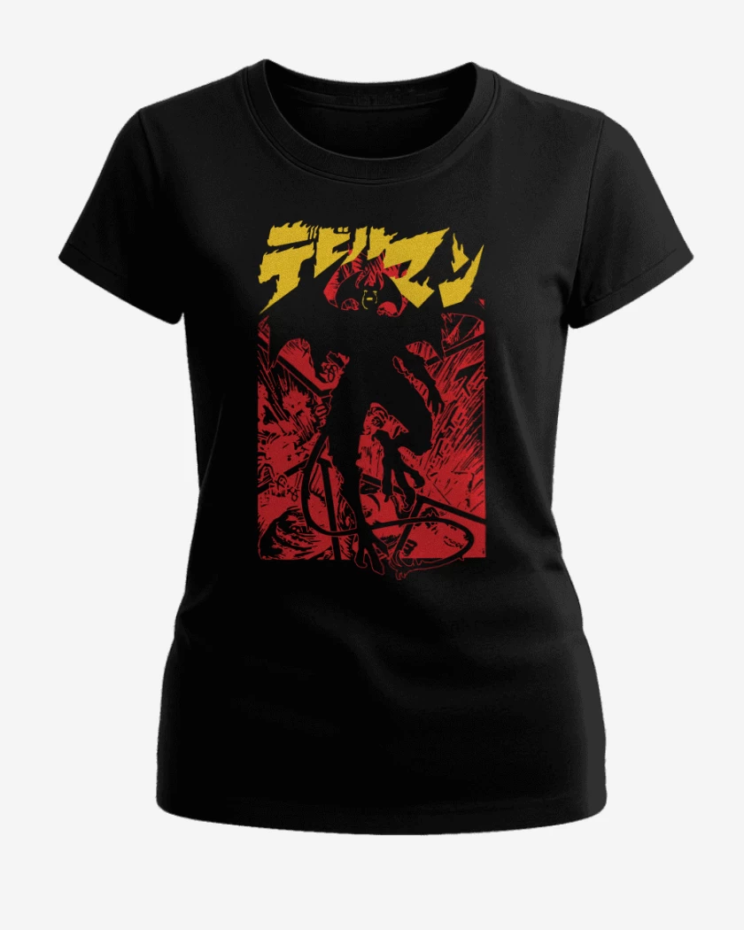 Polera de Mujer Negro de Devilman Crybaby