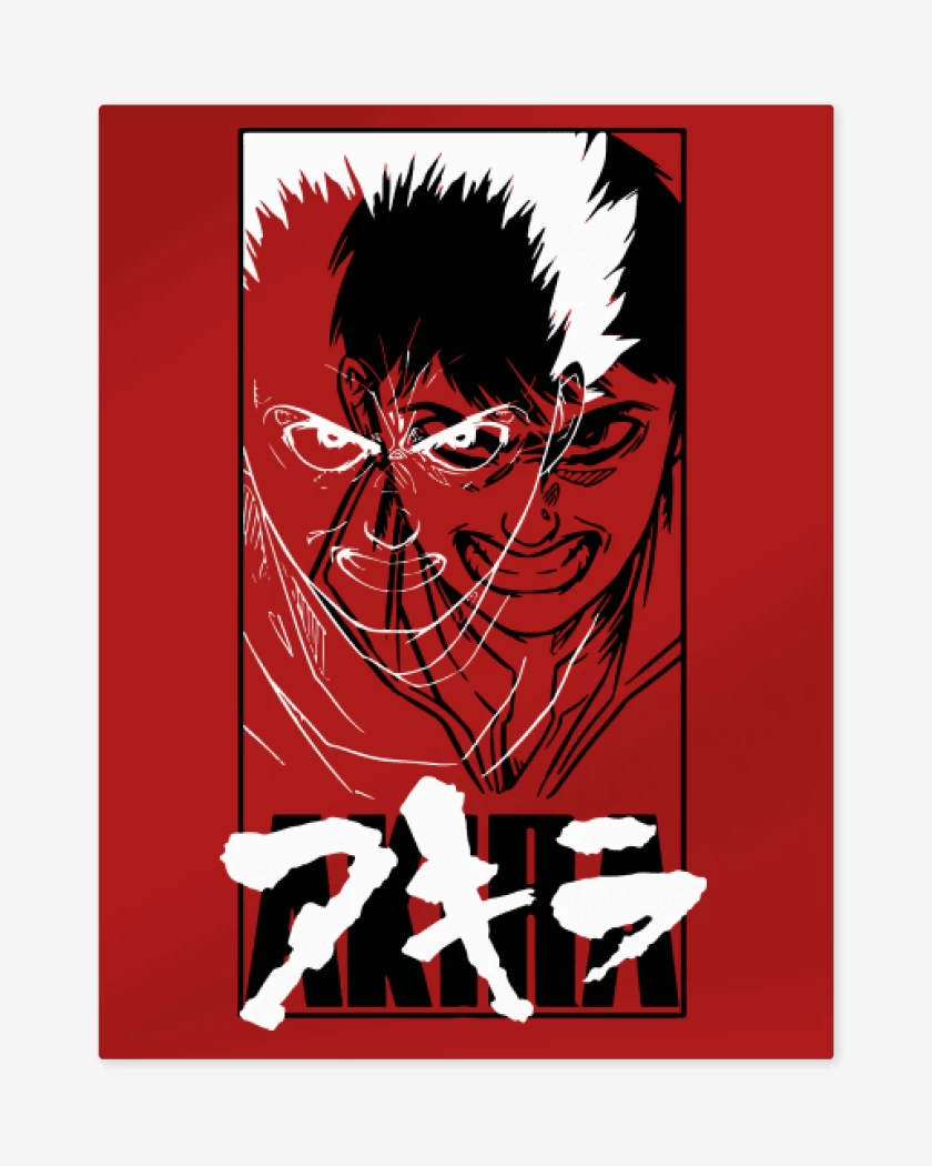 Print metalico Rojo de Kaneda Tetsuo
