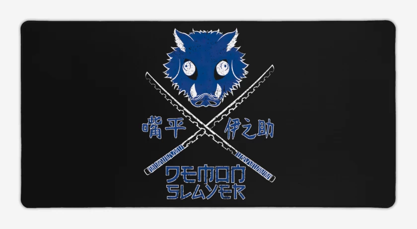 Mouse pad Gamer Negro de Inosuke