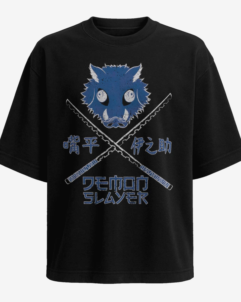 Polera Oversize Negro de Inosuke