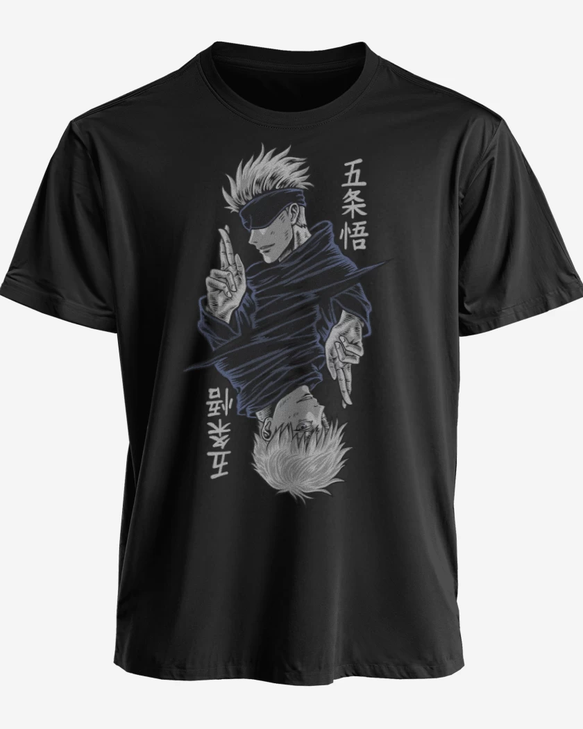 Polera premium Negro de Satoru Gojo 