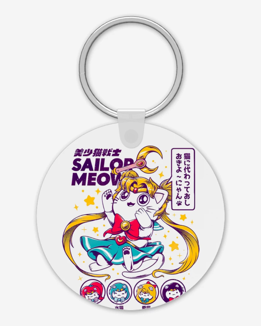 Llavero Blanco de Sailor Meow