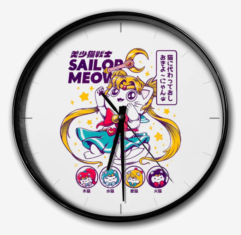 Reloj Blanco de Sailor Meow