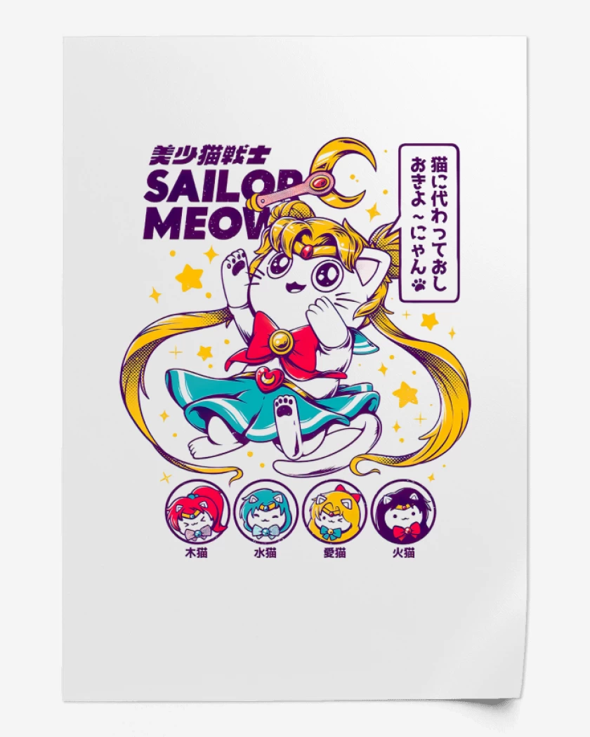 Print Blanco de Sailor Meow