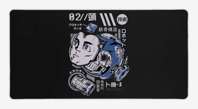 Mouse pad Gamer Negro de Megaman Desarmado