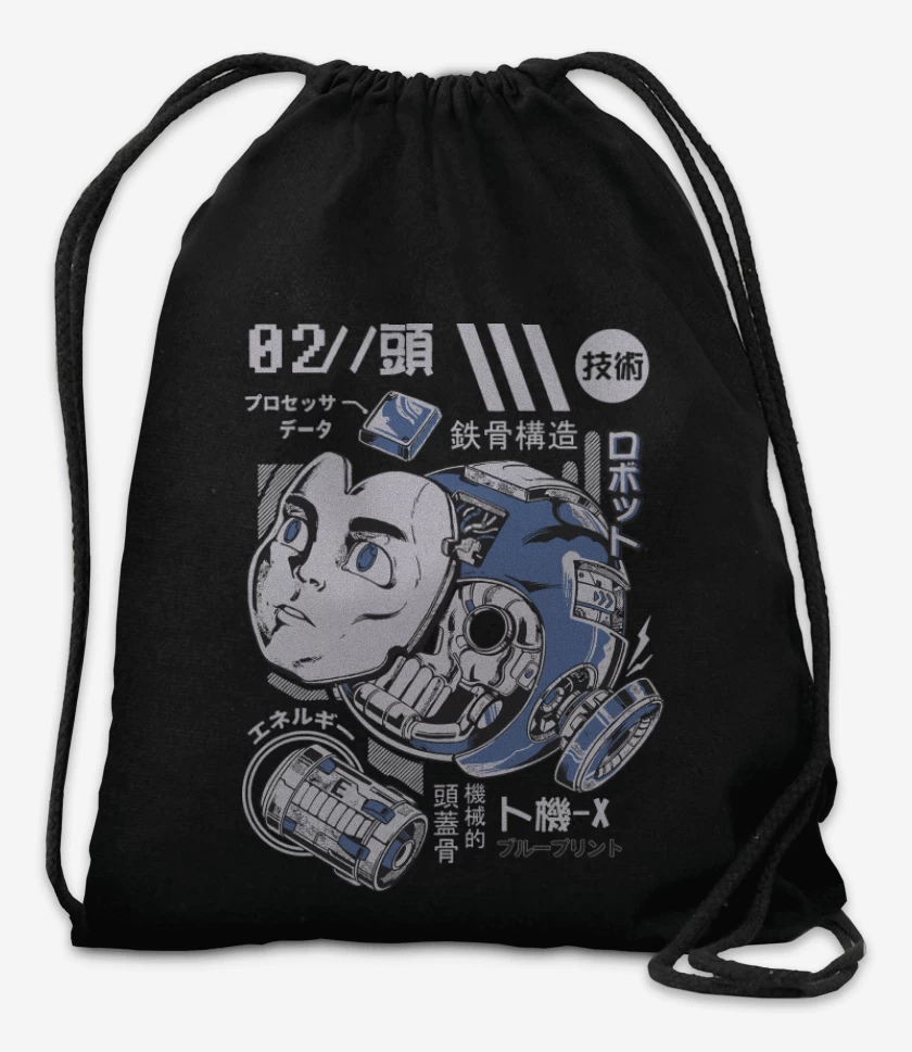 Mochila Negro de Megaman Desarmado