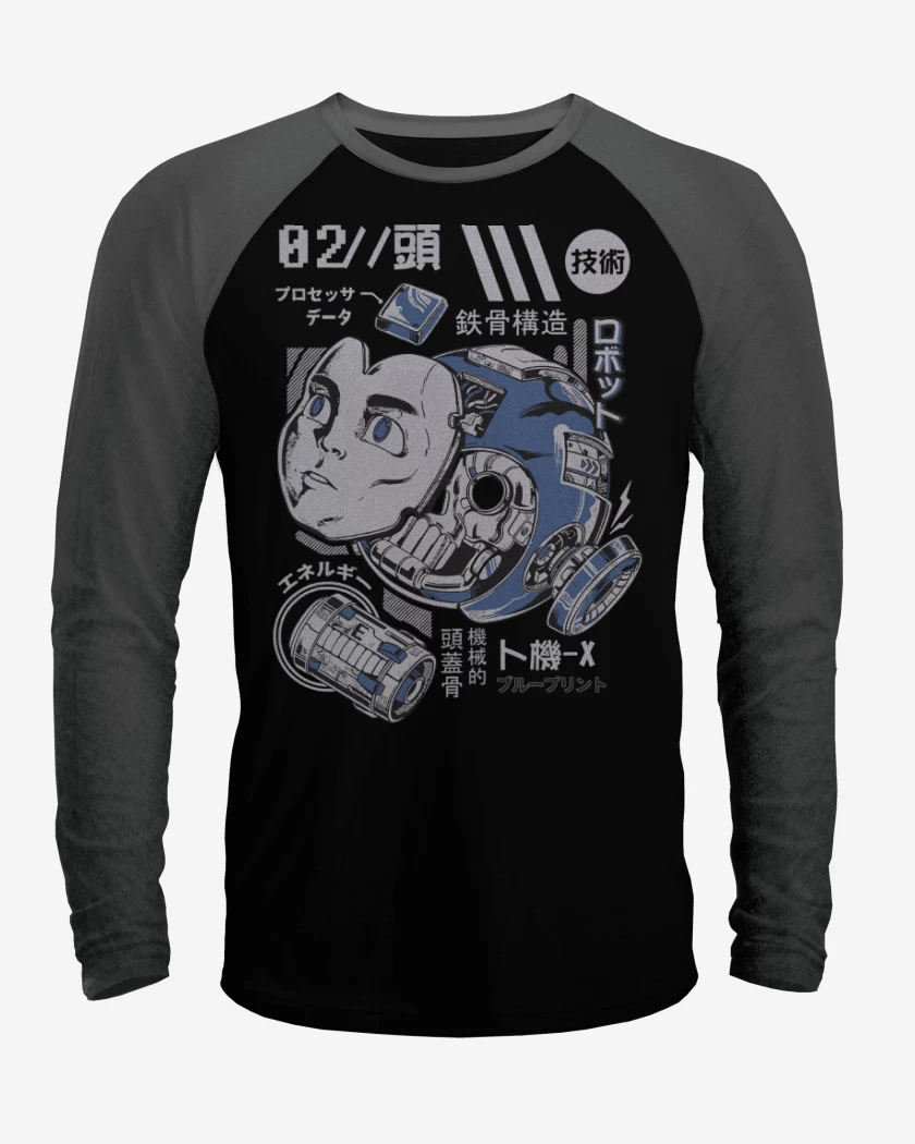 Polera Raglan Megaman Desarmado