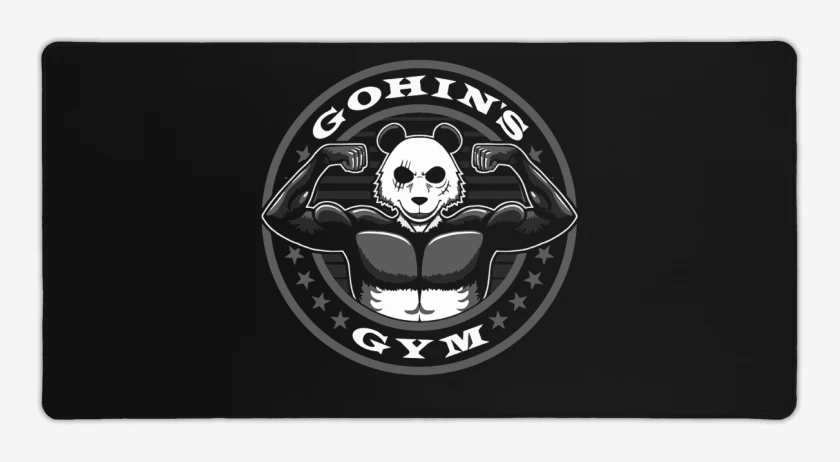 Mouse pad Gamer Negro de Gohins Gym