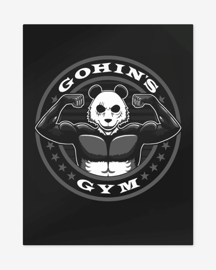 Print metalico Negro de Gohins Gym