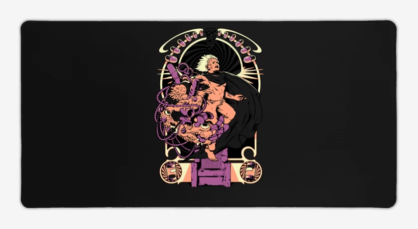 Mouse pad Gamer Negro de Tetsuoooo!