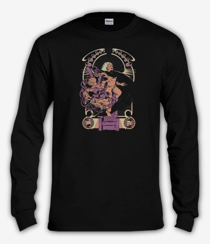 Polera manga larga Negro de Tetsuoooo!
