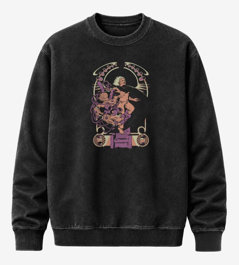 Poleron Polo Acid Wash Negro de Tetsuoooo!