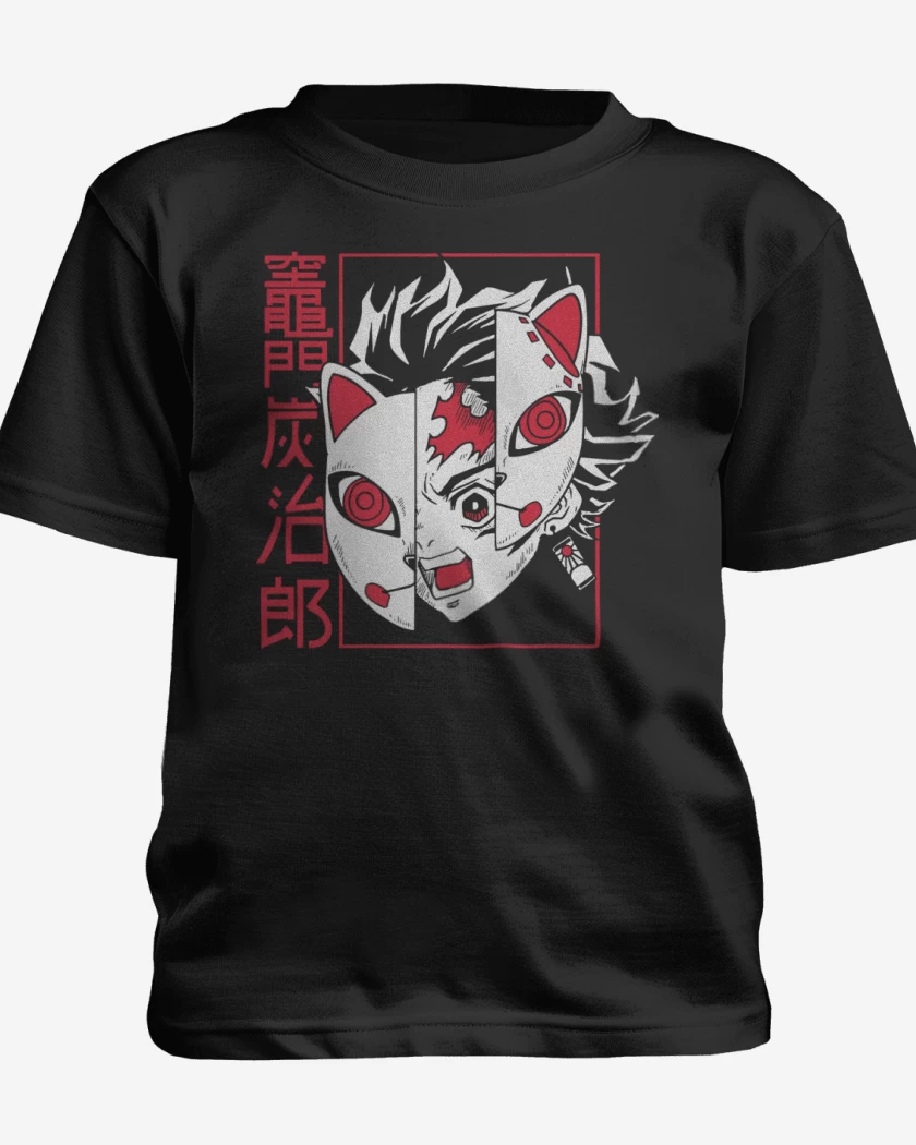 Polera de niño Negro de Tanjiro